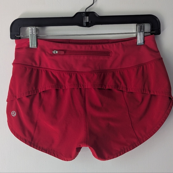 Lululemon Speed Up Shorts 2.5 Red Size 2 - Picture 6 of 8